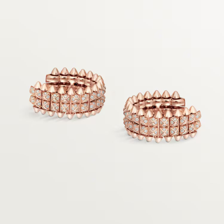 Cartier Clash de Cartier hoop earrings, double row, paved
