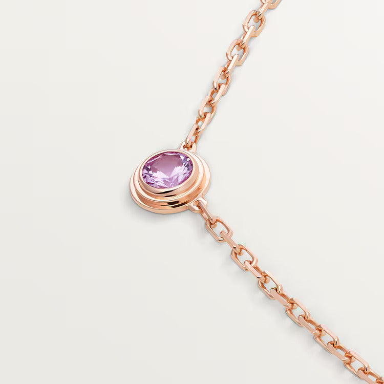 Cartier d'Amour pendant, pink sapphire