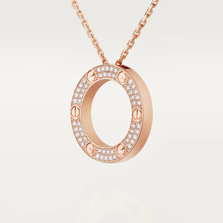 Cartier LOVE pendant, paved