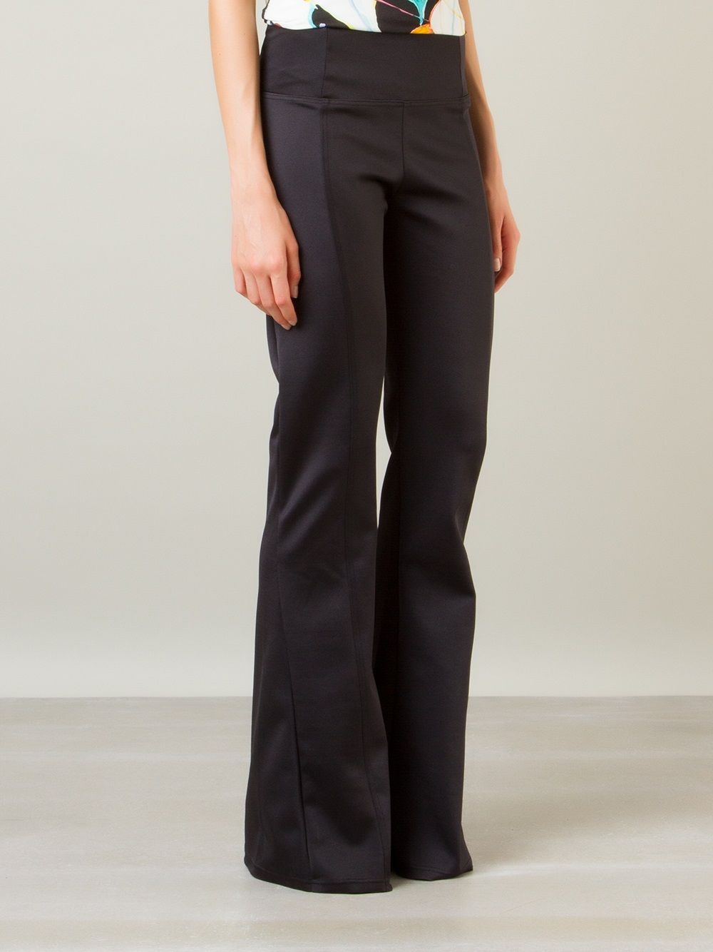 Amir Slama mid-rise flare trousers