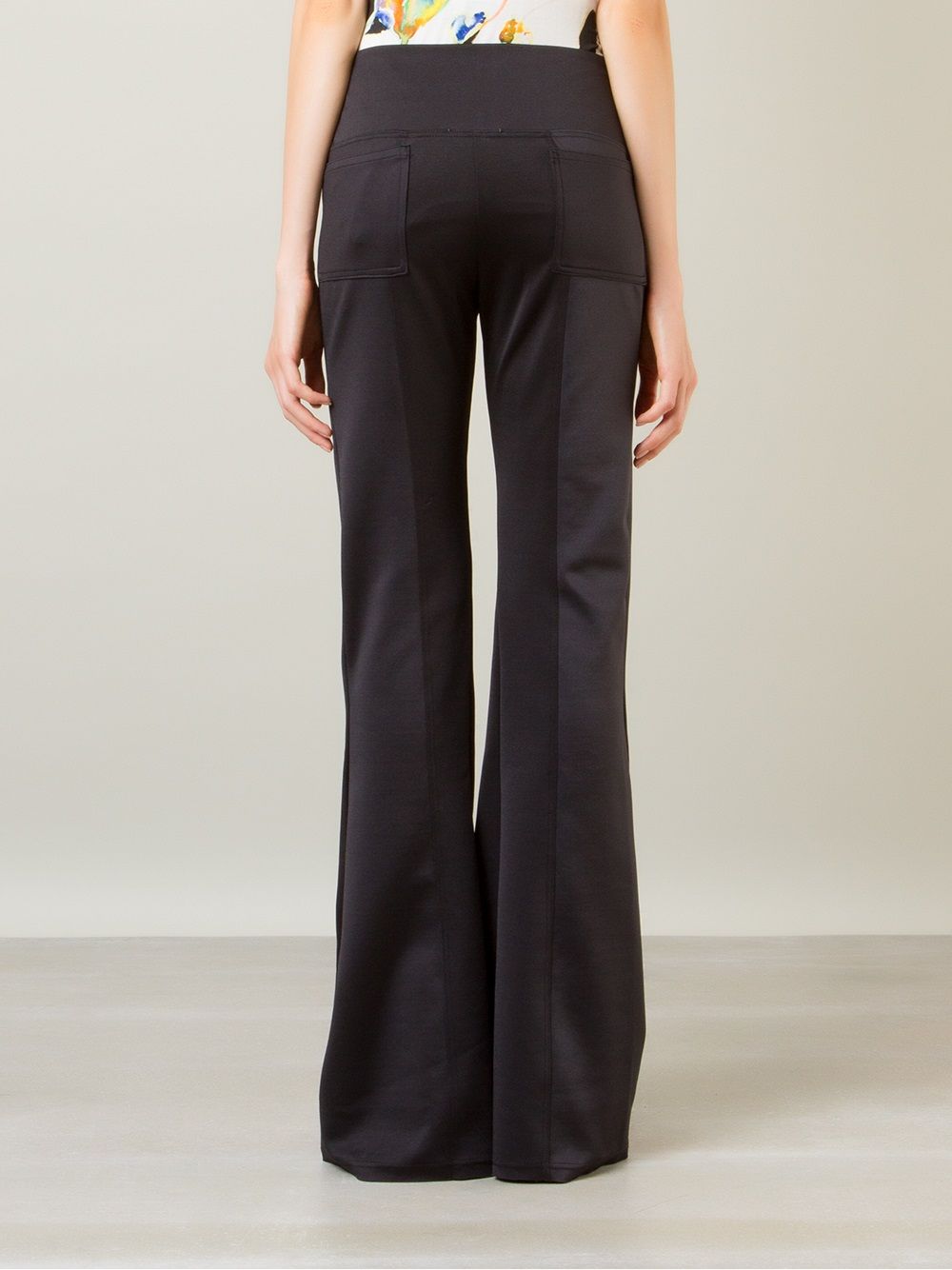 Amir Slama mid-rise flare trousers
