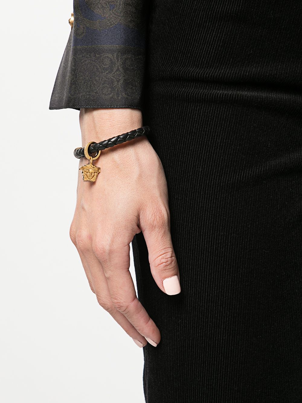 Versace  braided Medusa charm bracelet