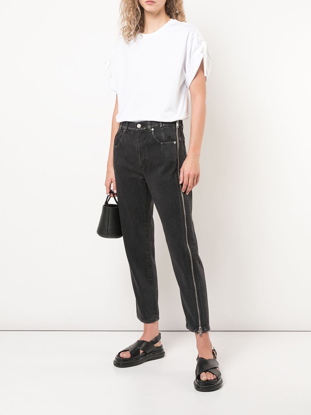 3.1 Phillip Lim  zip-detail cropped jeans