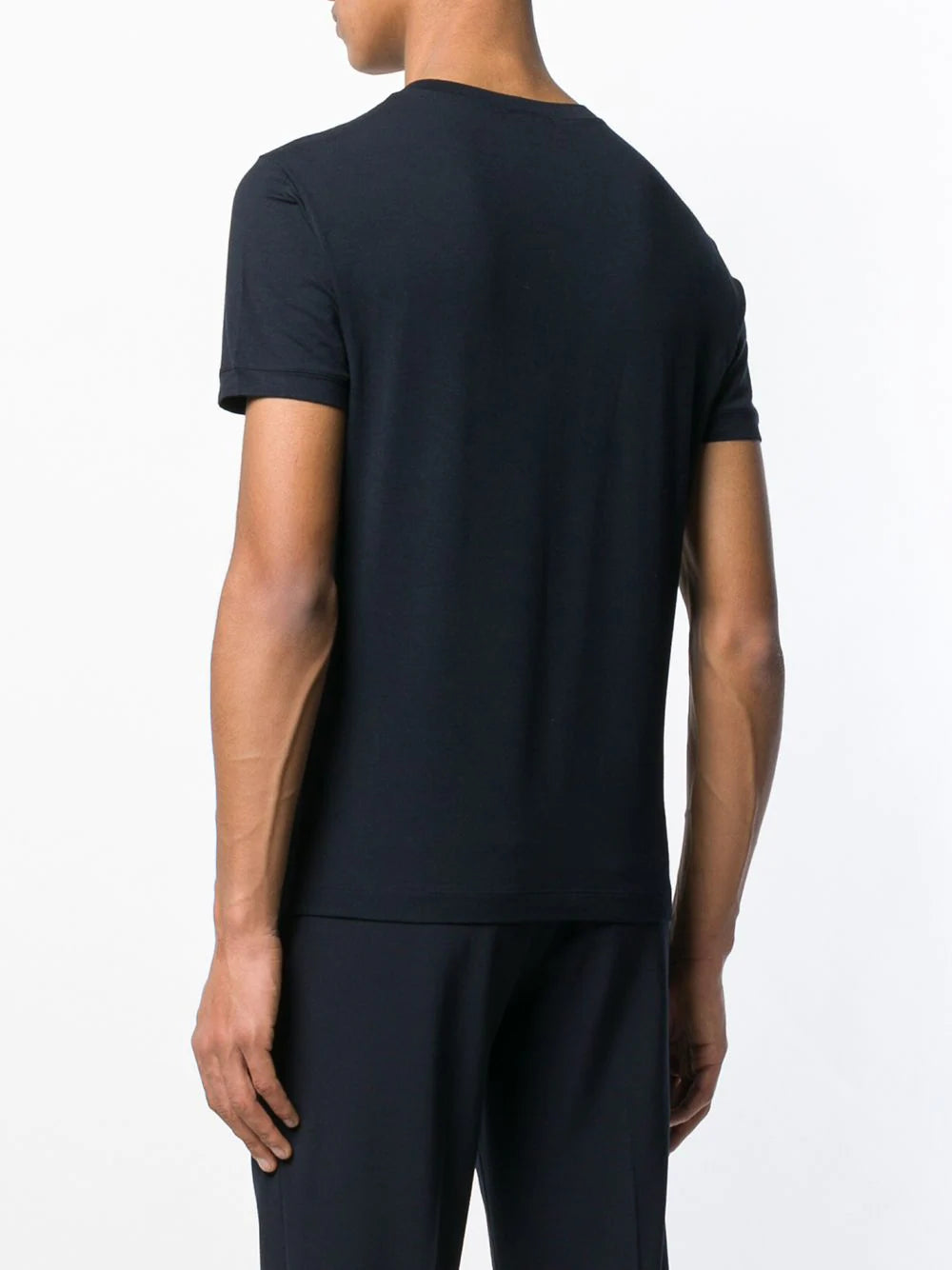 Giorgio Armani embroidered logo T-shirt