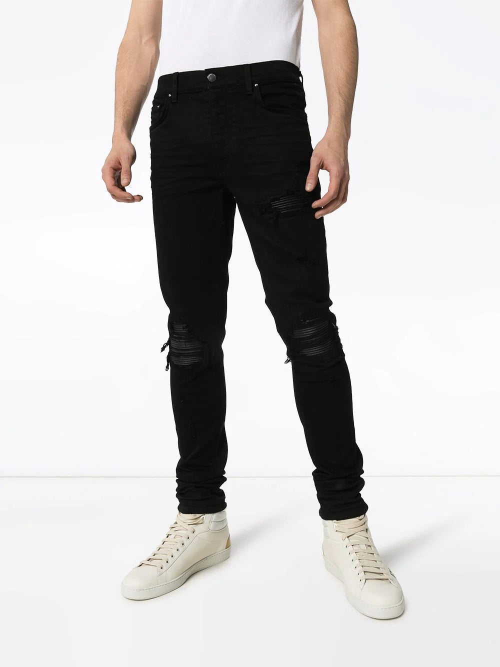AMIRI  MX1 distressed-effect slim-fit jeans