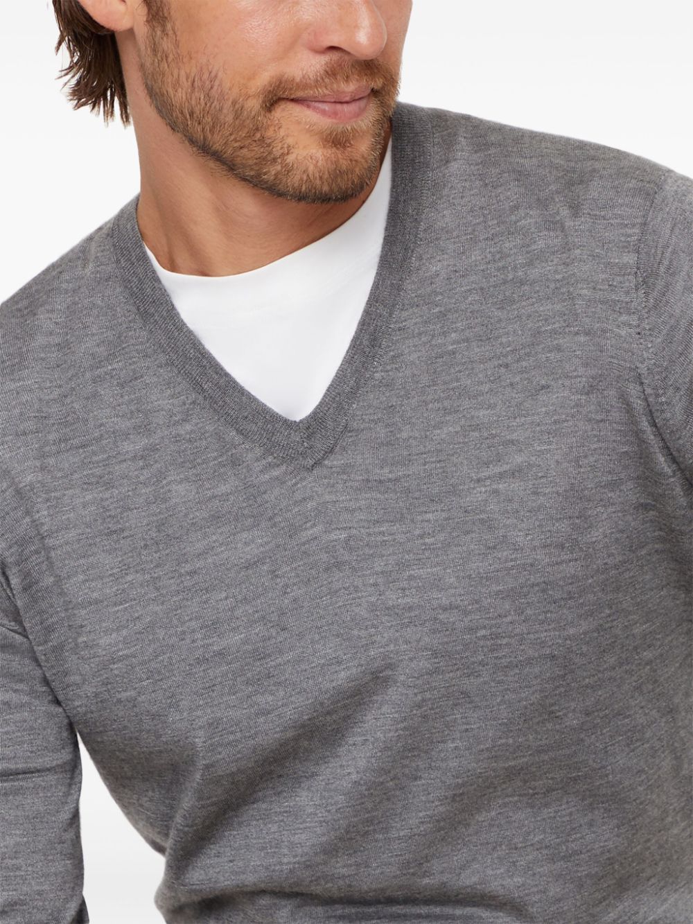 Brunello Cucinelli  V-neck wool jumper