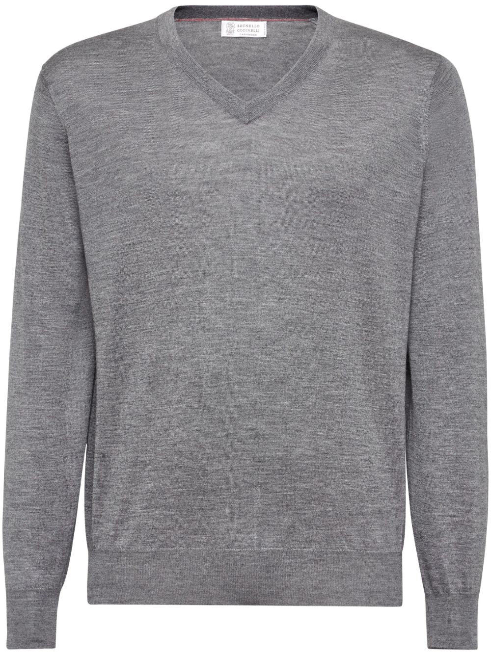 Brunello Cucinelli  V-neck wool jumper