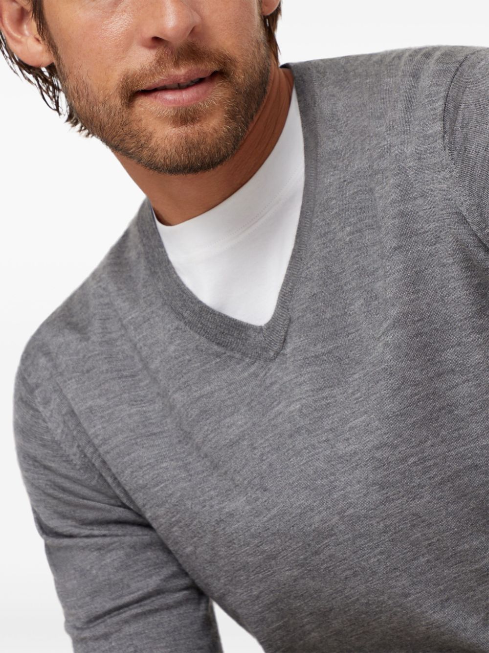 Brunello Cucinelli  V-neck wool jumper