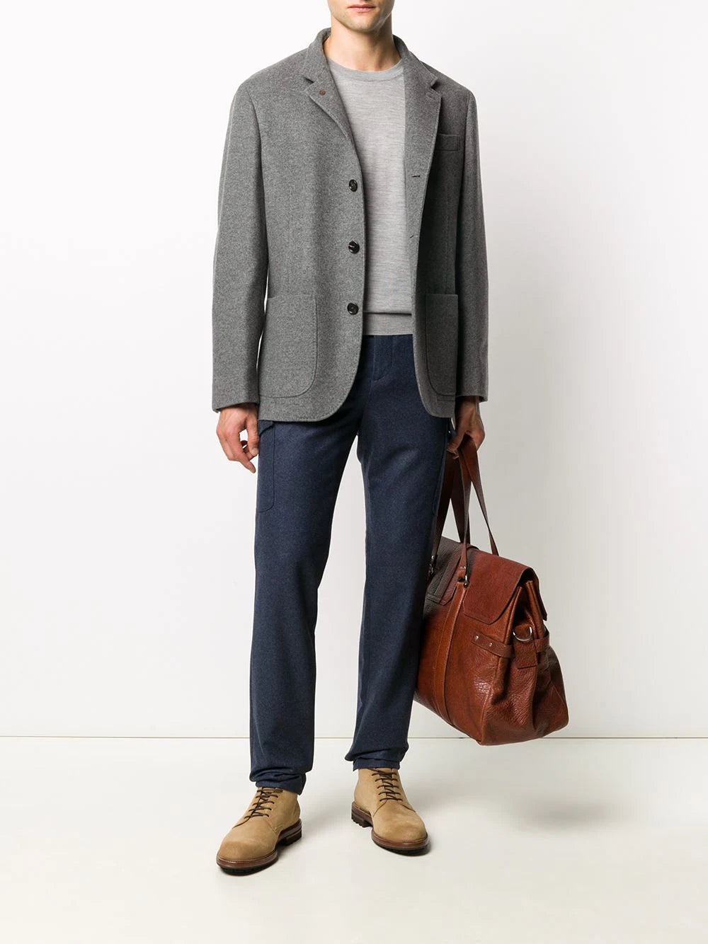 Brunello Cucinelli  boxy fit button down jacket