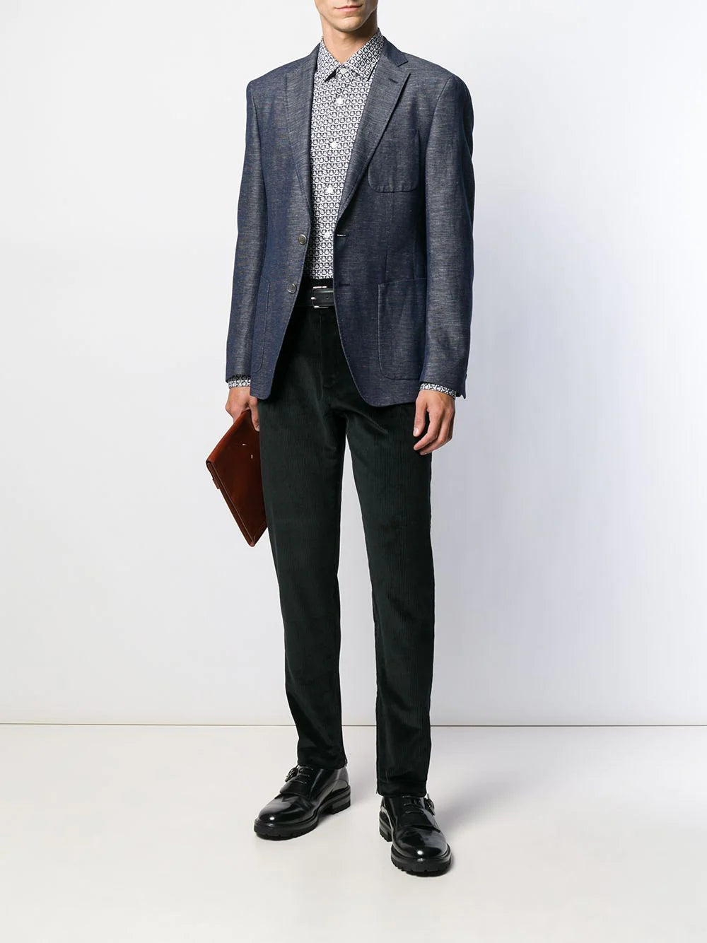Ferragamo monogram-print cotton shirt