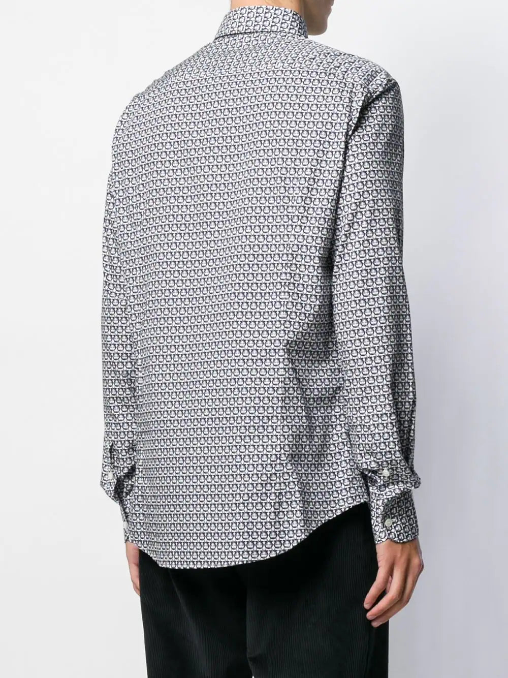 Ferragamo monogram-print cotton shirt
