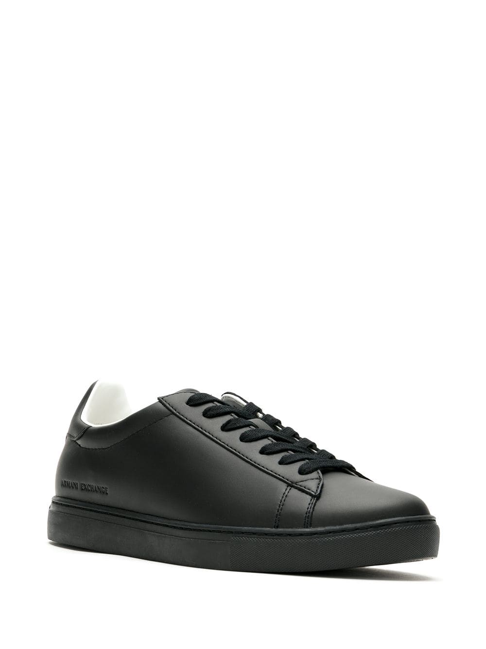 Armani Exchange low-top leather sneakers