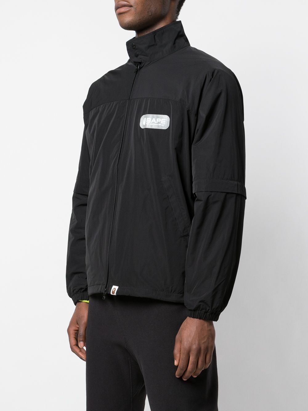 A BATHING APE® detachable logo-print bomber jacket