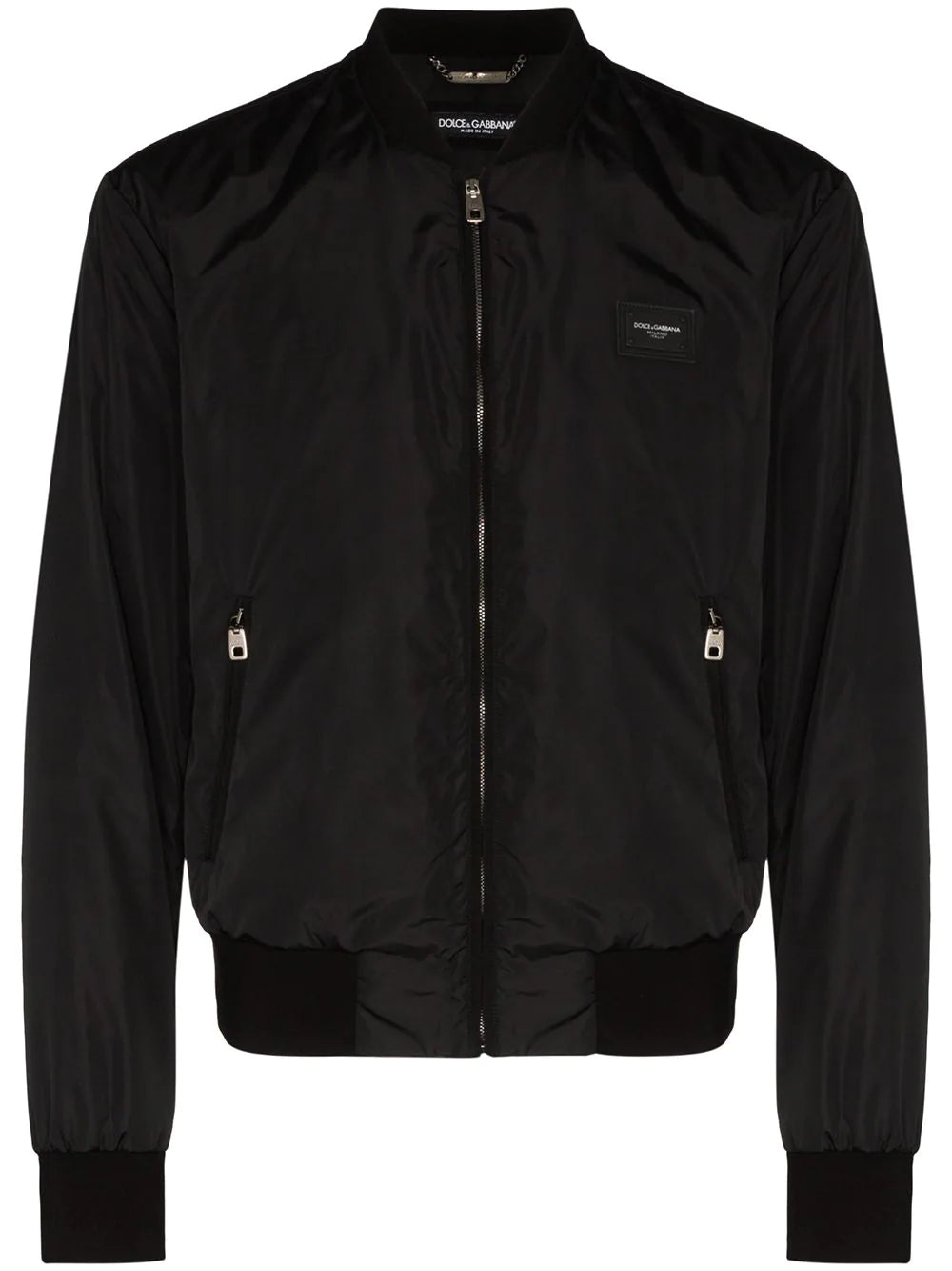 Dolce & Gabbana  logo plaque bomber jacket