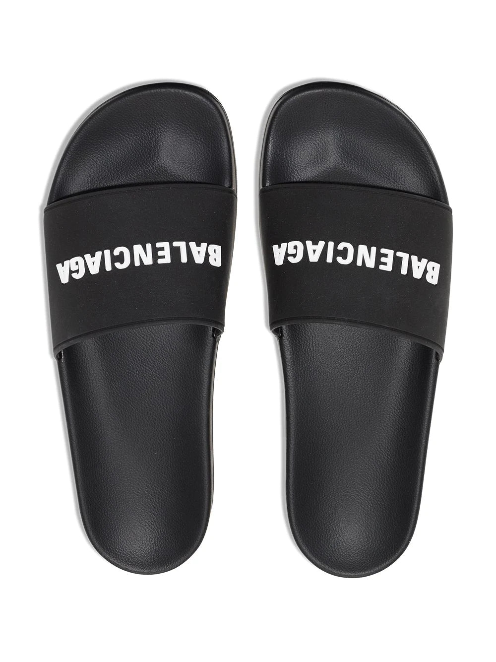 Balenciaga  logo-embossed pool slides