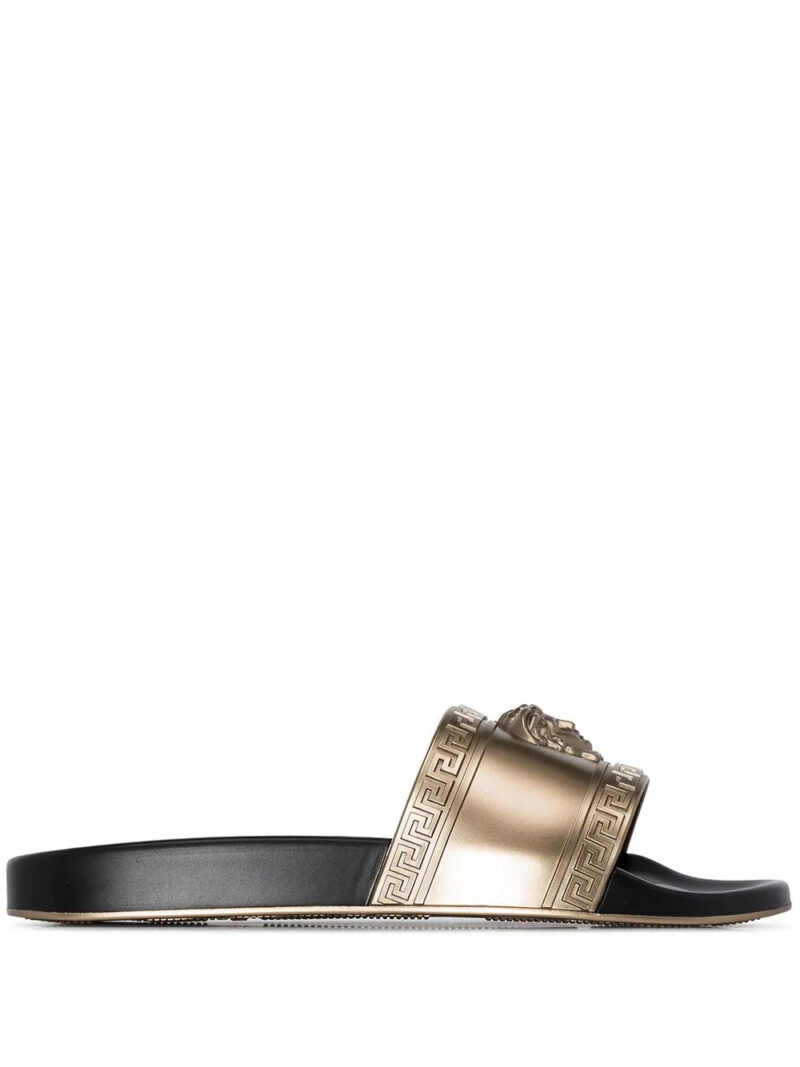 Versace  Medusa head-embossed slides