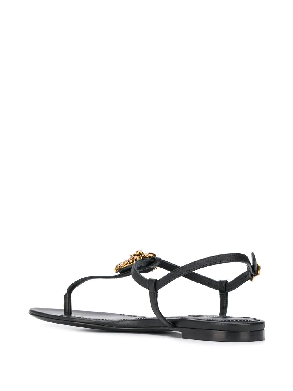 Dolce & gabbana  logo plaque T-bar sandals