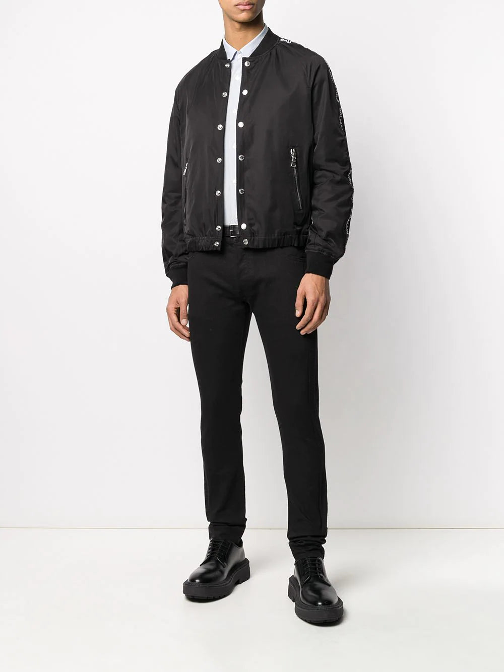Balmain logo band bomber jacket - Image 2