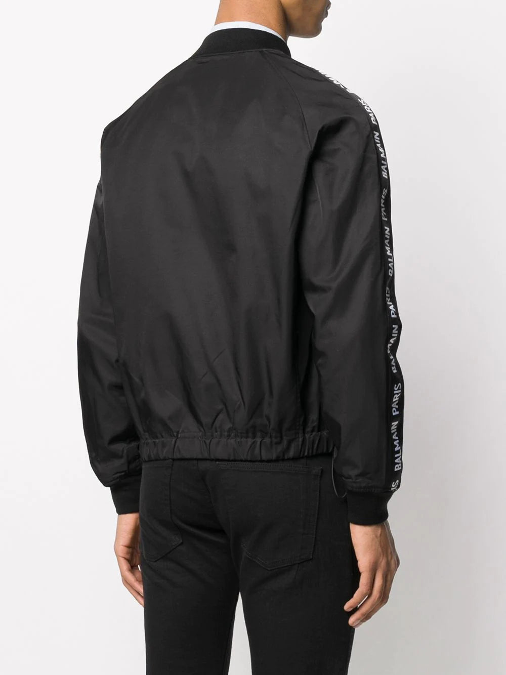 Balmain logo band bomber jacket - Image 4