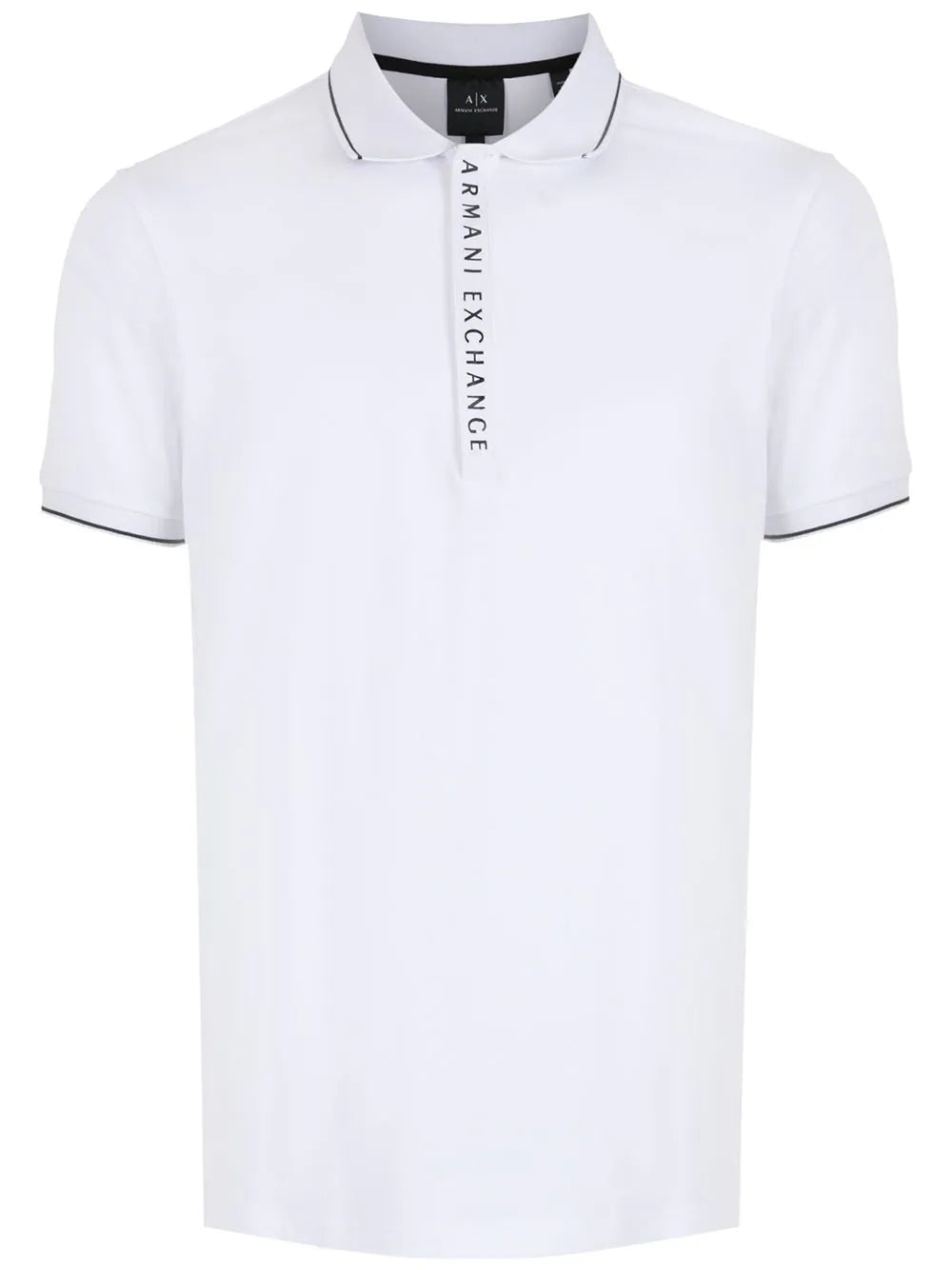 Armani Exchange  logo-print cotton polo shirt