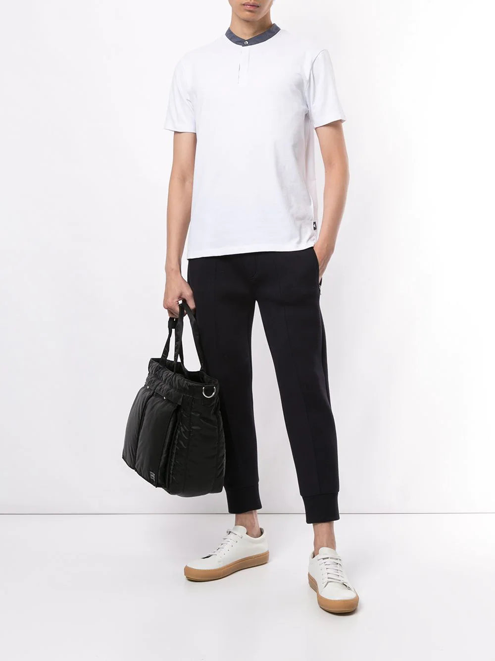Emporio Armani mandarin collar polo shirt