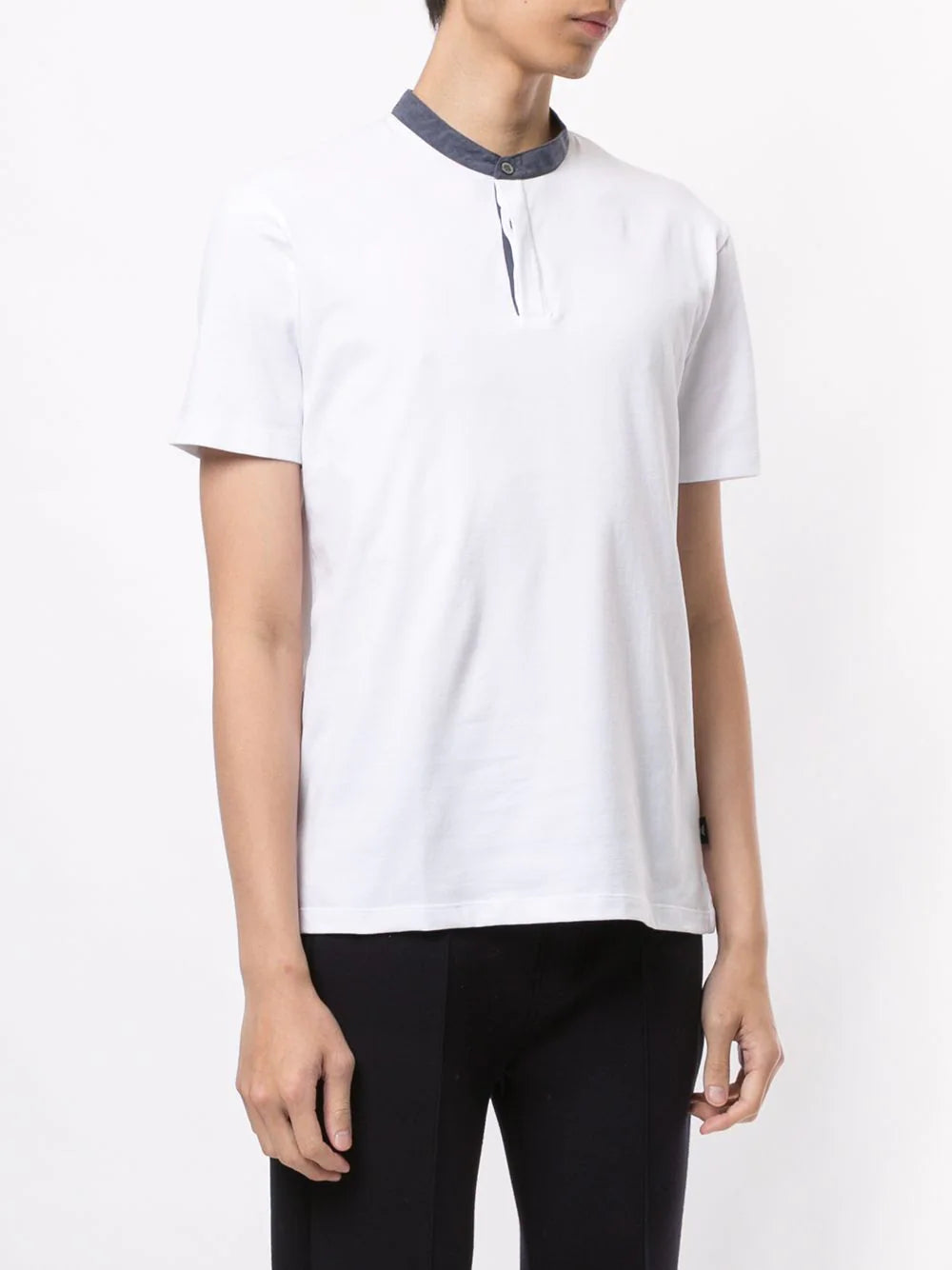 Emporio Armani mandarin collar polo shirt