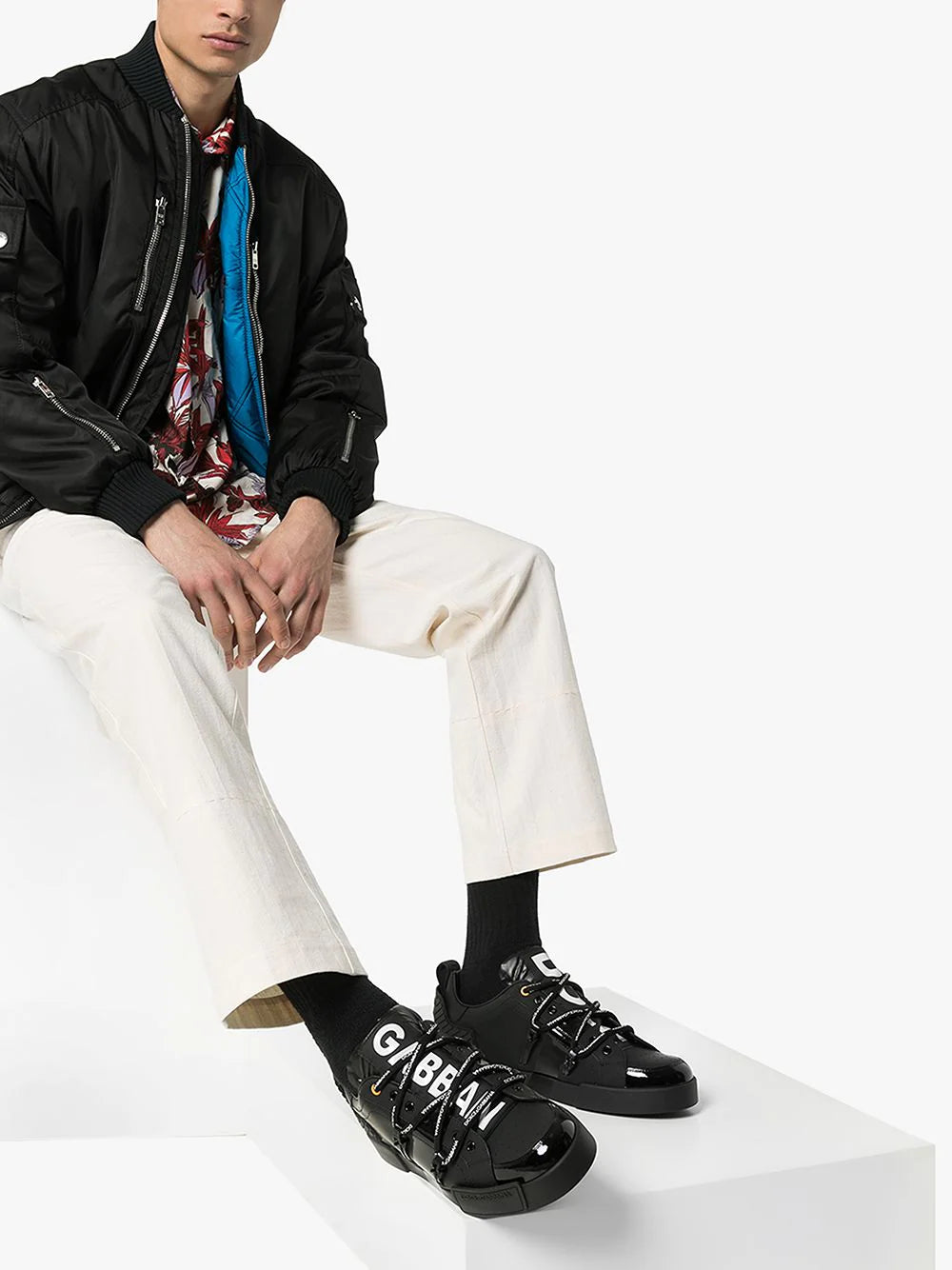 Dolce & gabbana Portofino logo-embossed sneakers