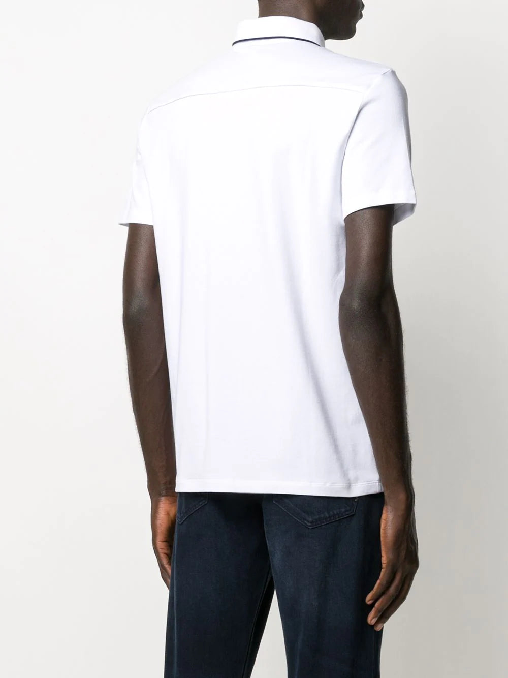 Armani Exchange embroidered logo polo shirt