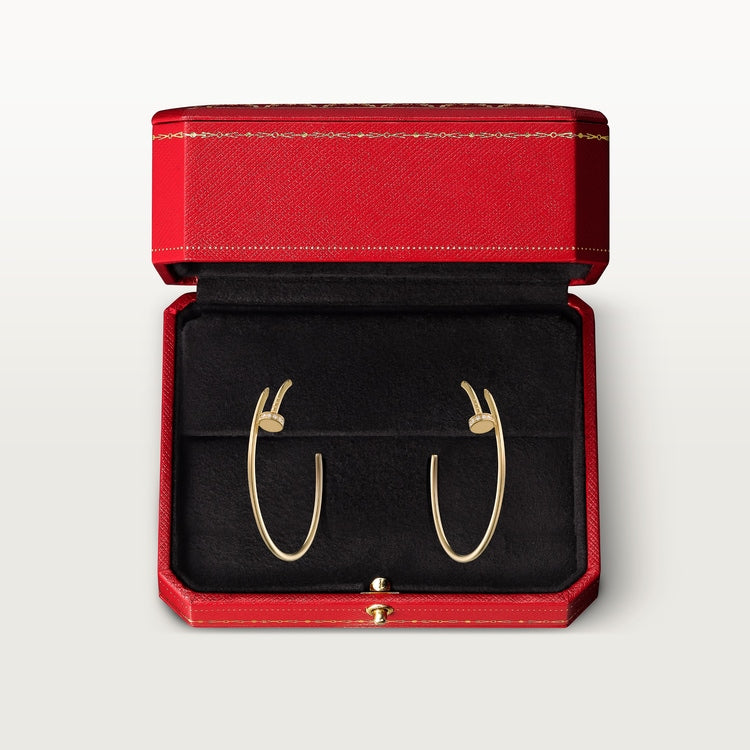 Cartier Juste un Clou hoop earrings, large model, diamonds