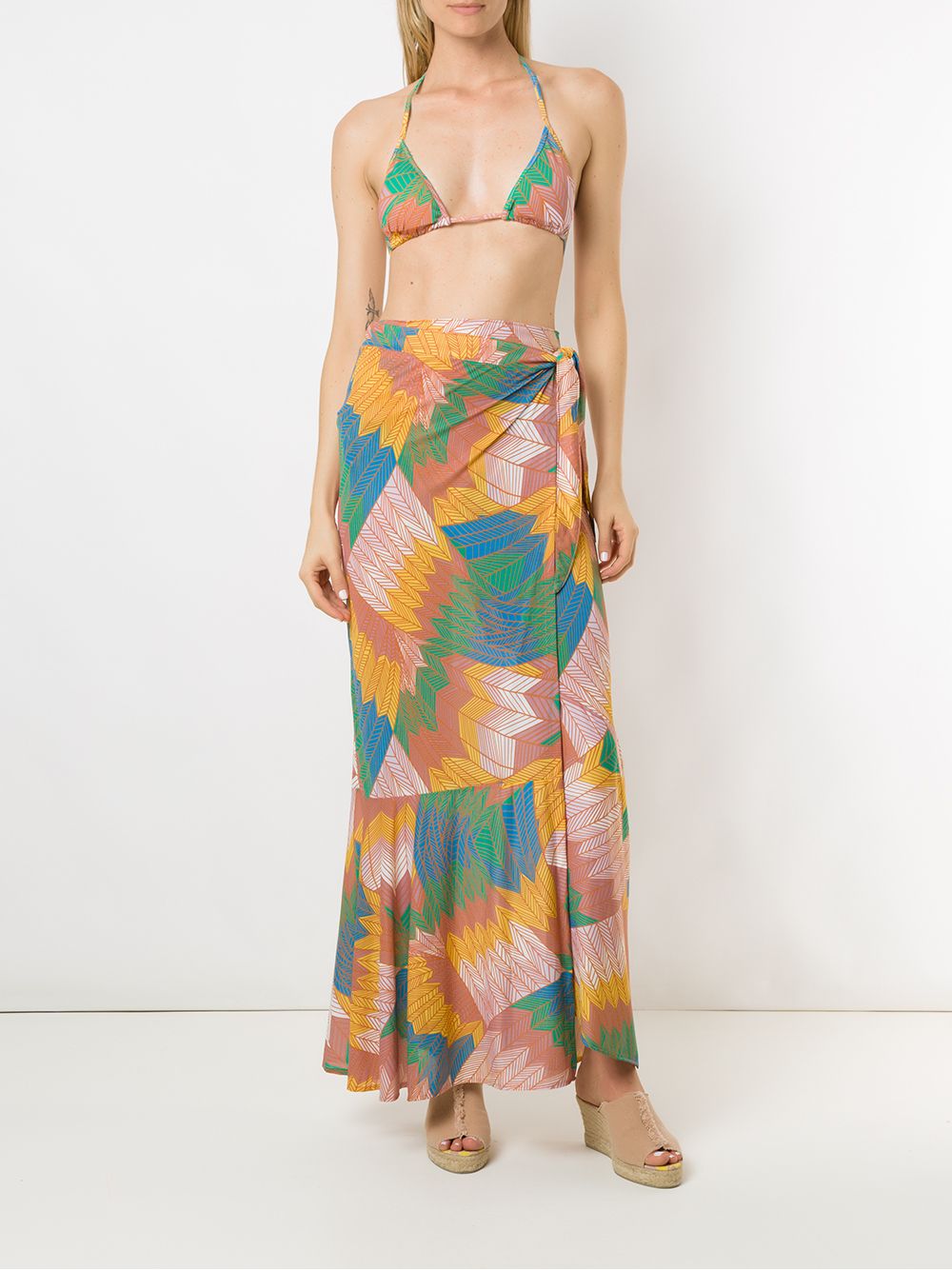 Amir Slama  Cocar wrap skirt
