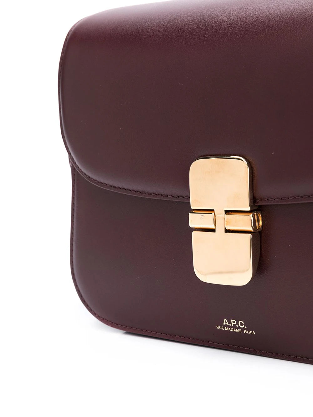 A.P.C. logo stamp shoulder bag