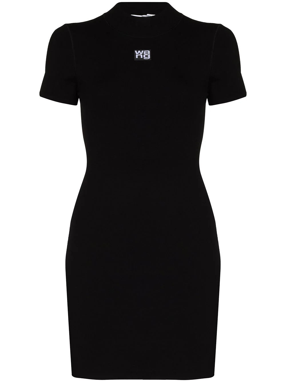 Alexander Wang  logo-print fitted mini dress