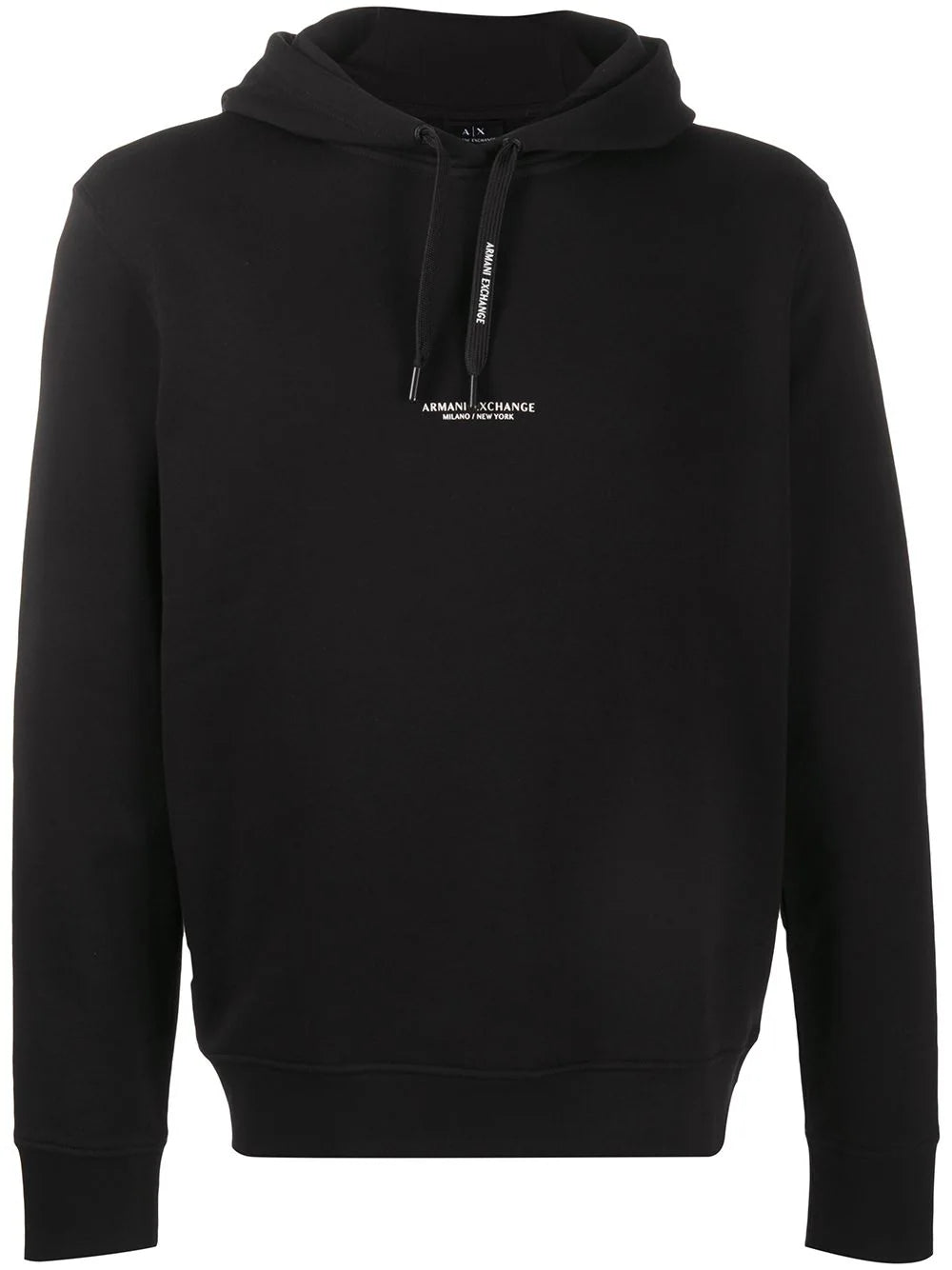 Armani Exchange  logo-print drawstring hoodie