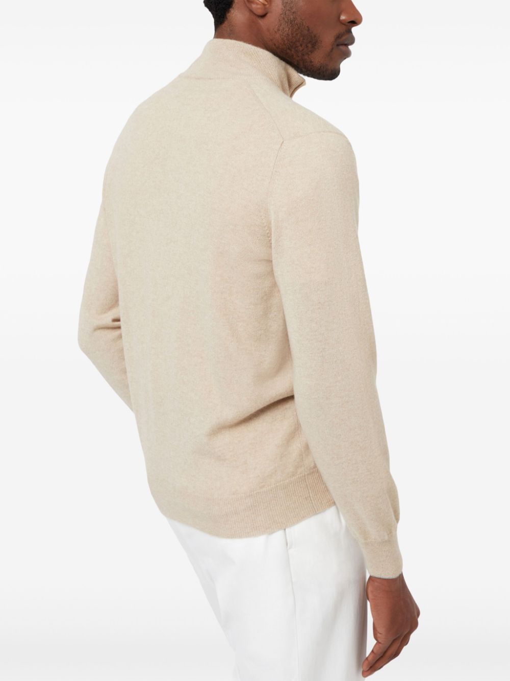 Brunello Cucinelli  high neck zip front sweatshirt
