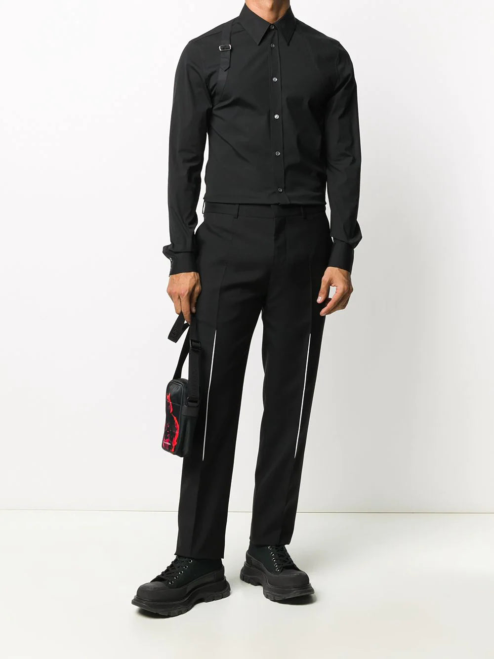 Alexander McQueen  buckle detail shirt