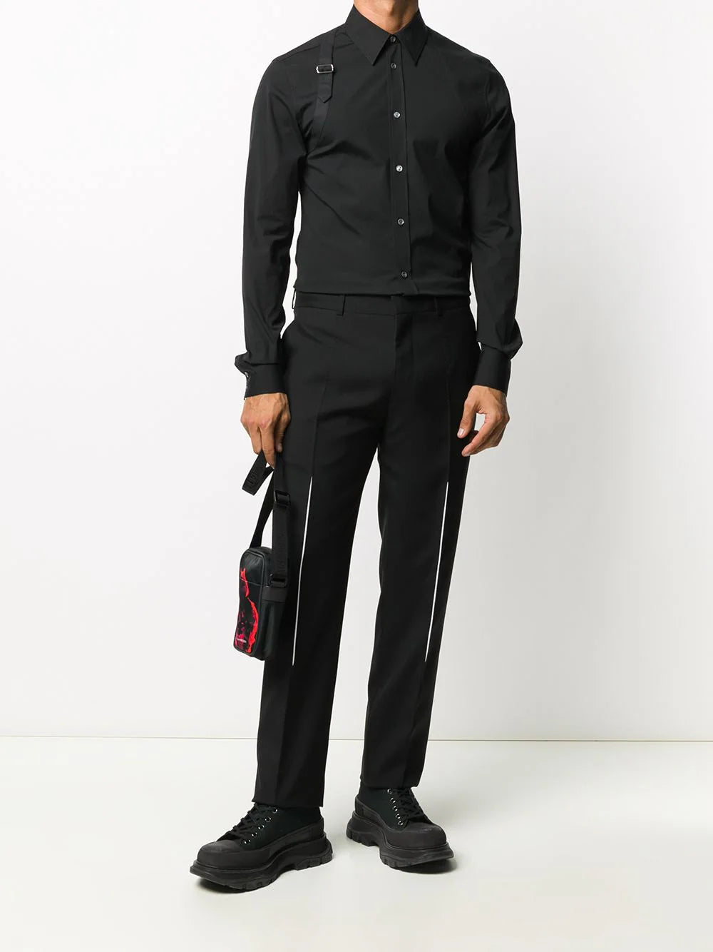 Alexander McQueen buckle detail shirt