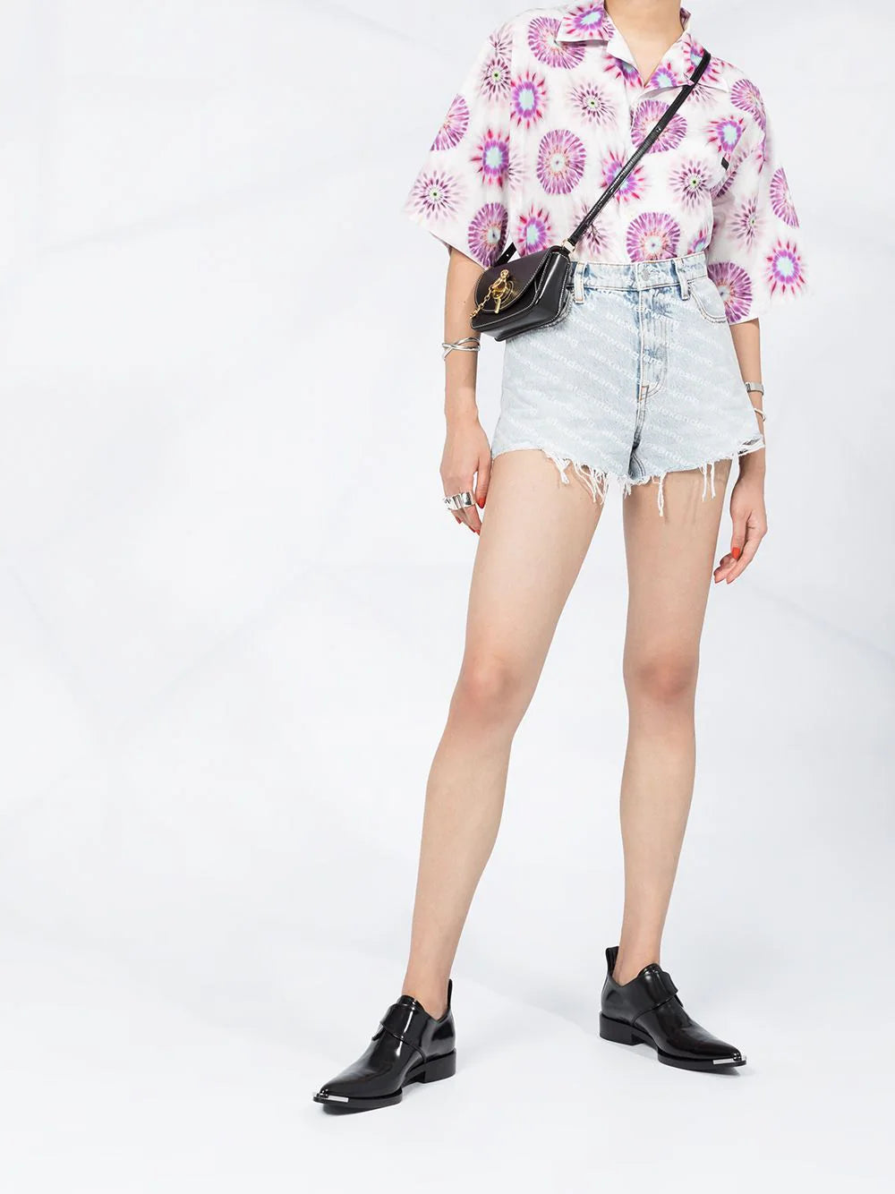 Alexander Wang  Bite high-waisted denim shorts
