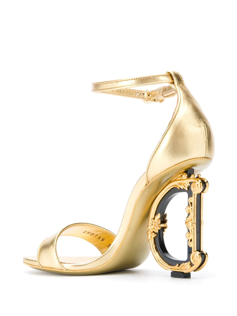 Dolce & gabbana 105 mm Keira baroque logo sandals