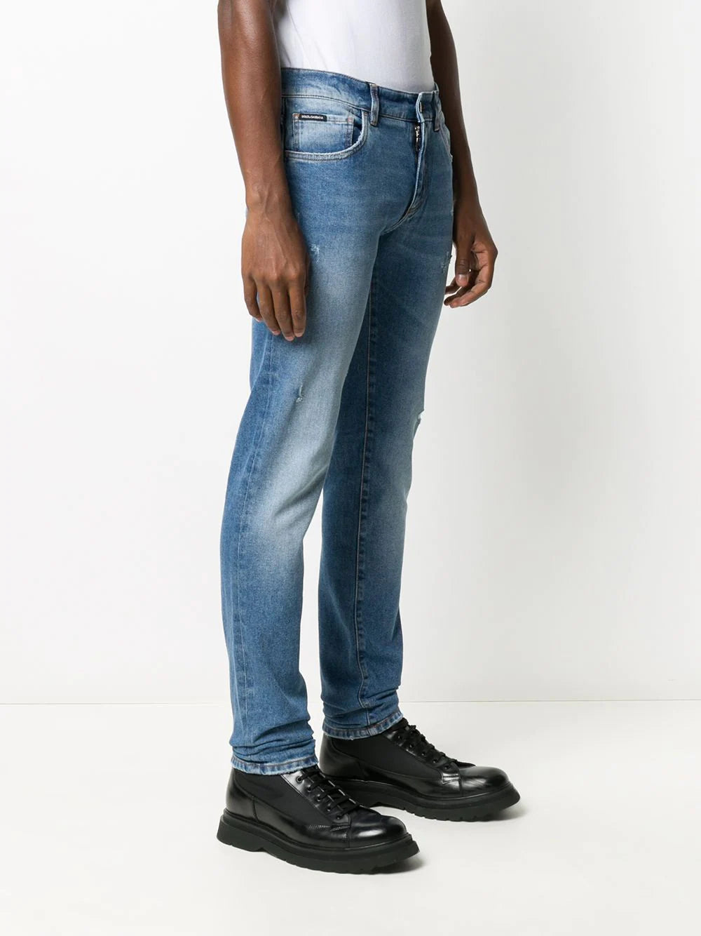 Dolce & gabbana stonewashed-effect slim-fit jeans