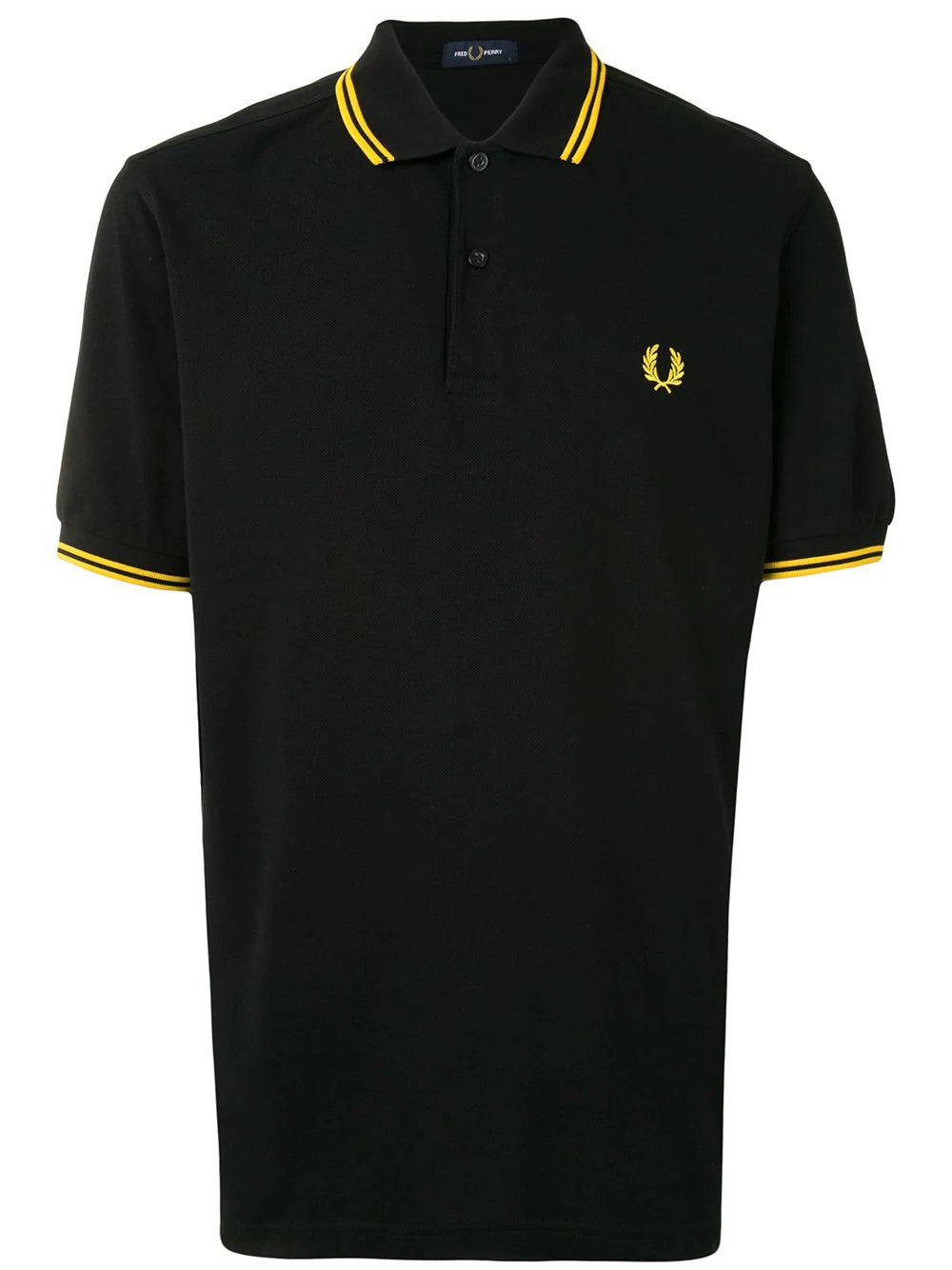 Fred Perry stripe-trim logo polo shirt.
