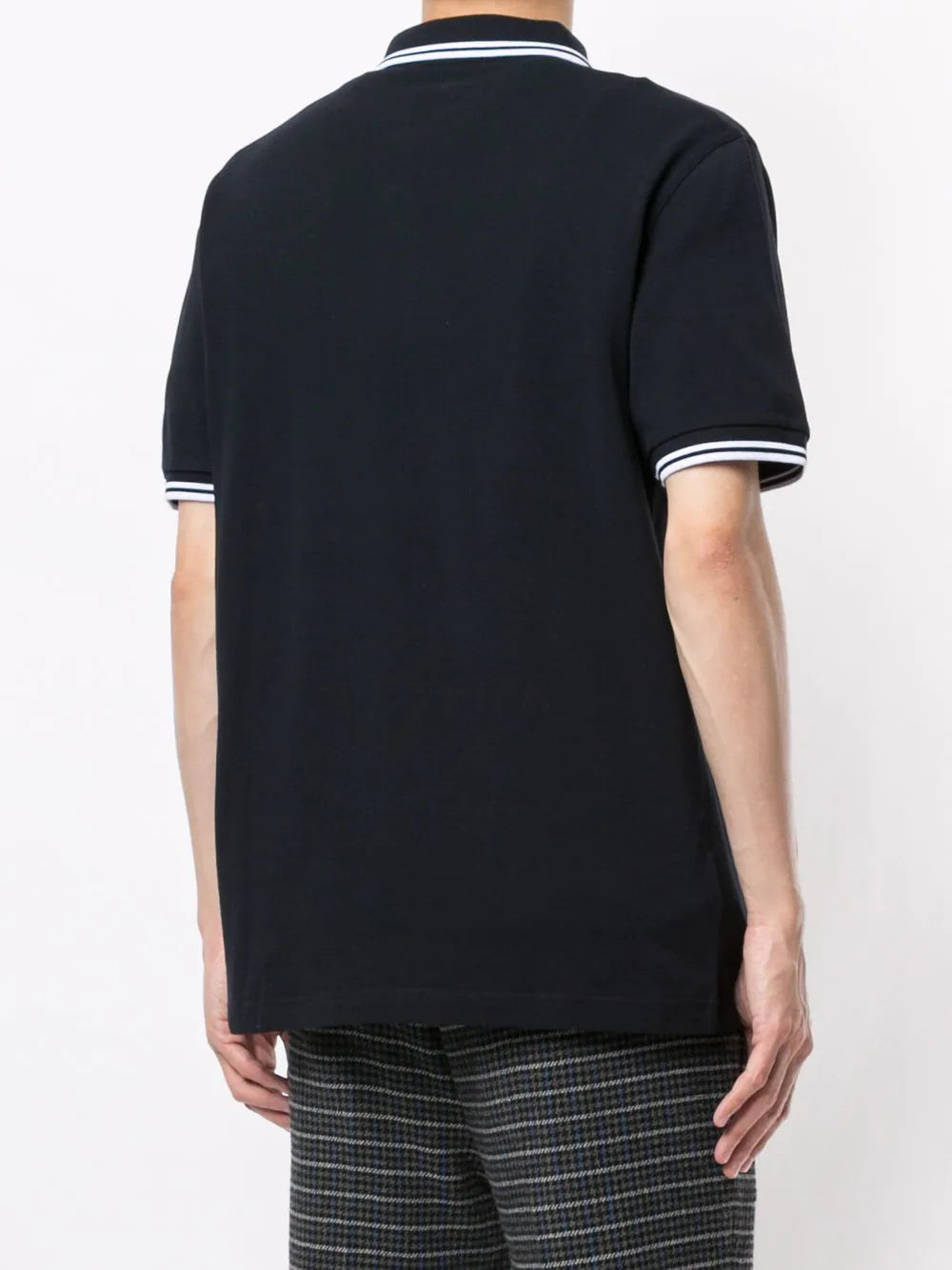 Fred Perry stripe-trim logo polo shirt