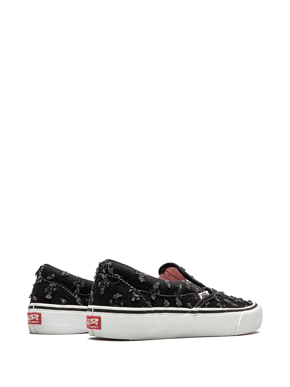 Vans x Supreme Slip-On Pro "Black Hole Punch Denim" sneakers