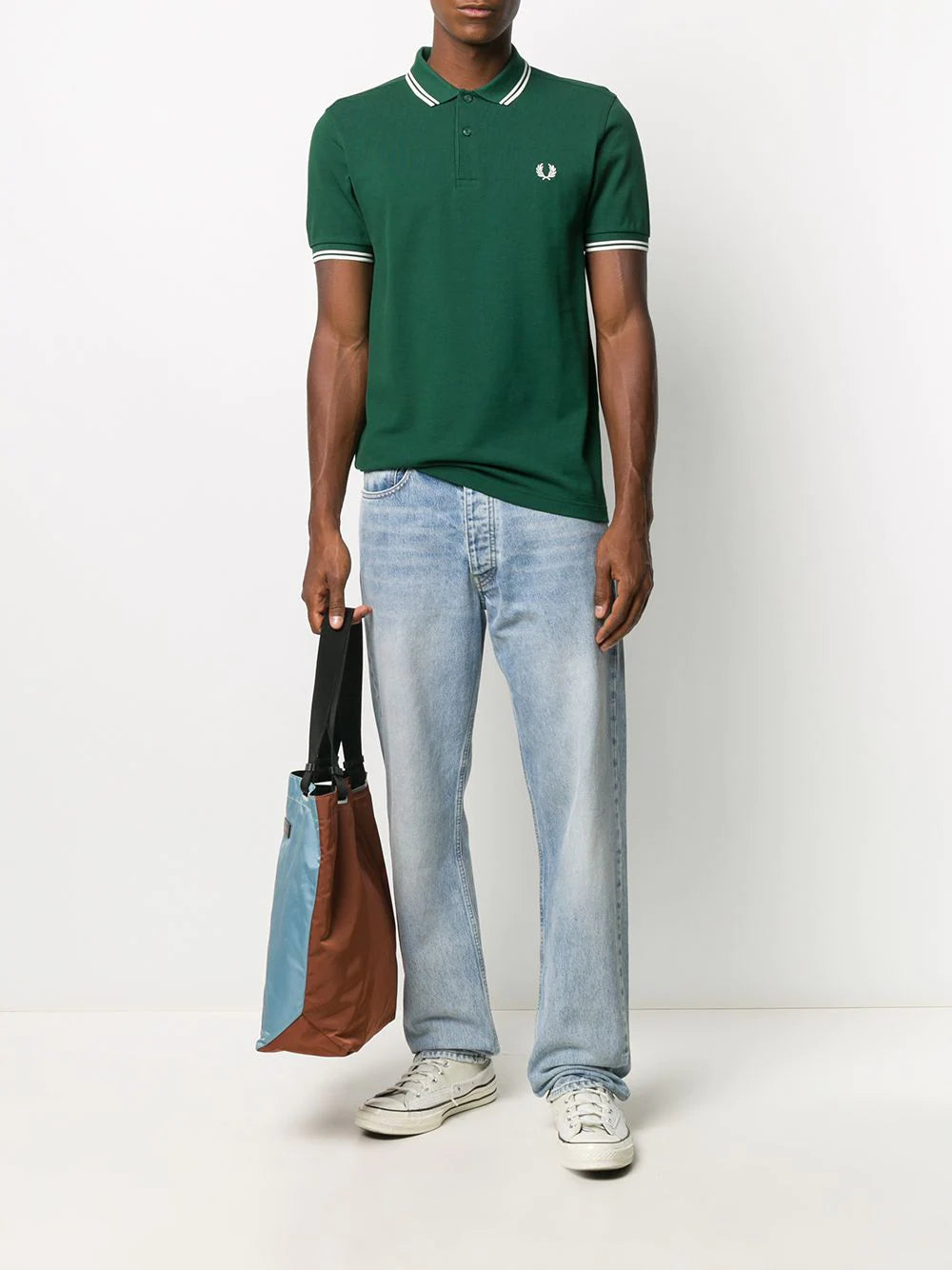 Fred Perry logo embroidered polo shirt