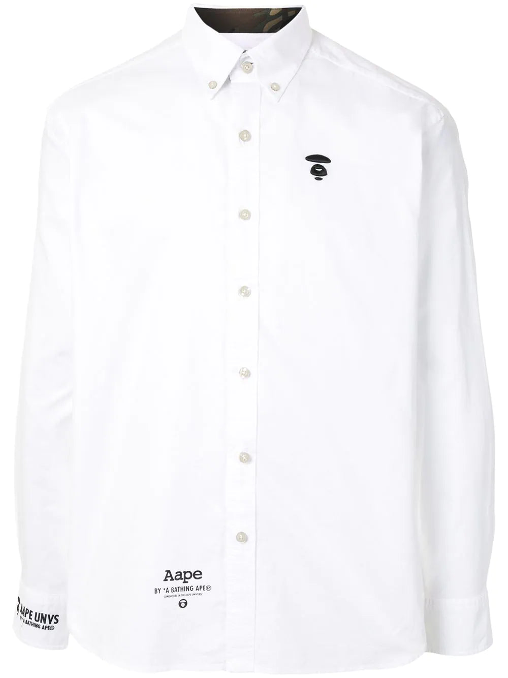 A Bathing Ape ape silhouette button-down shirt