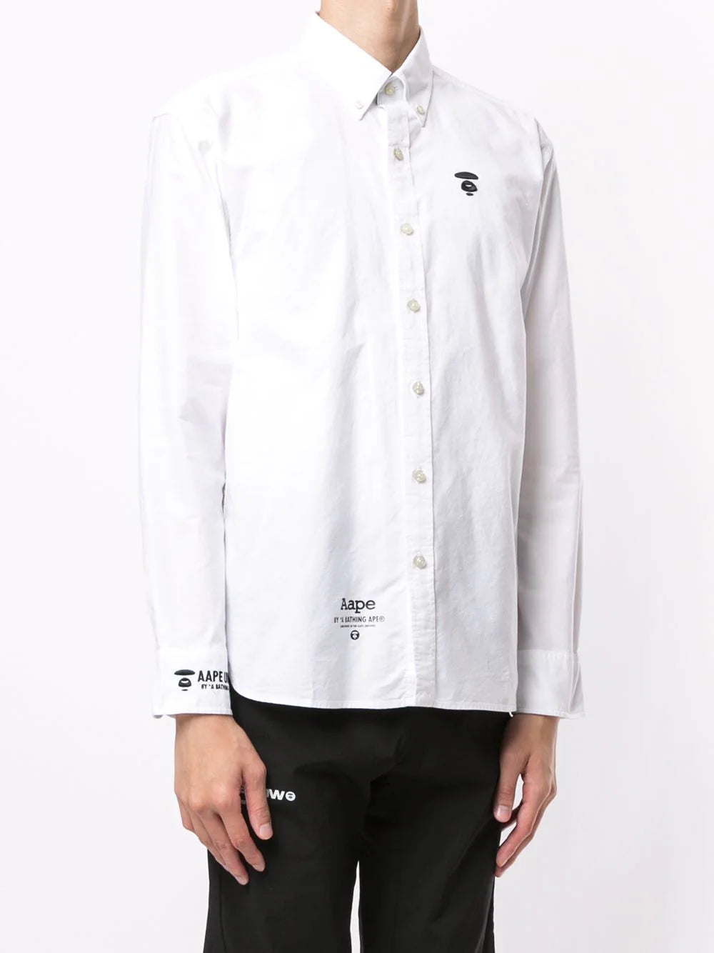 A Bathing Ape ape silhouette button-down shirt