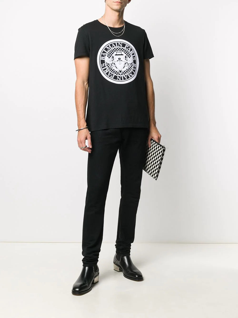 Balmain flocked coin T-shirt