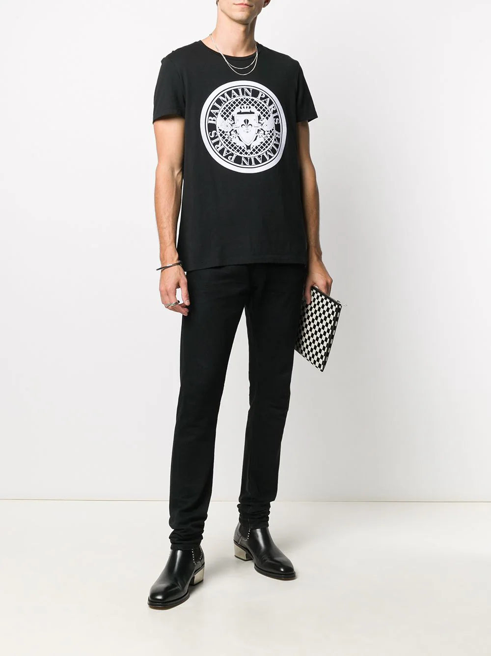 Balmain flocked coin T-shirt