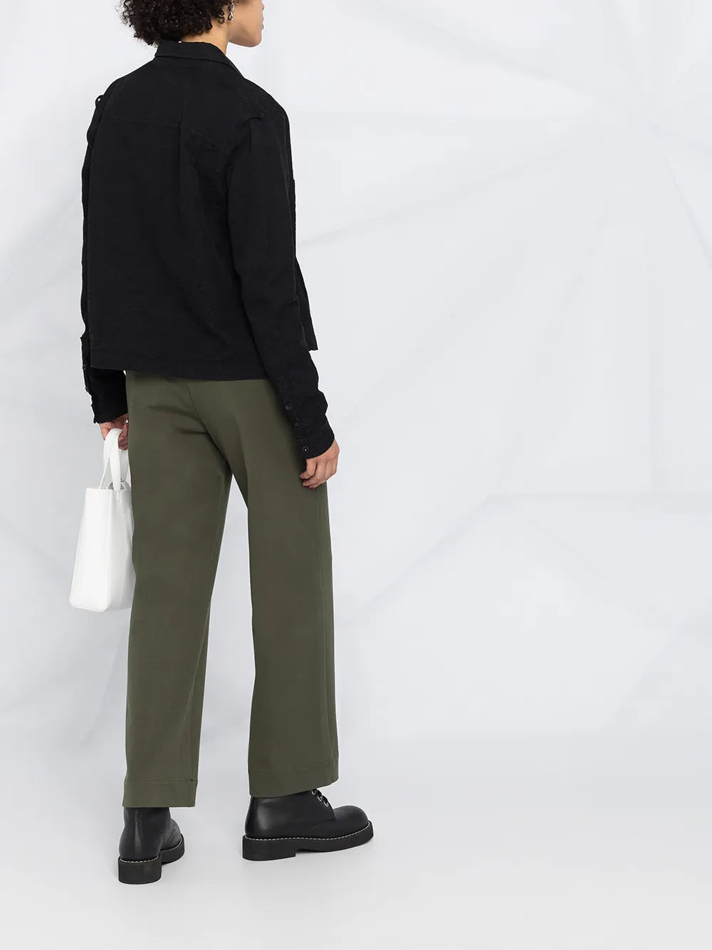 YMC  floral jacquard cotton shirt