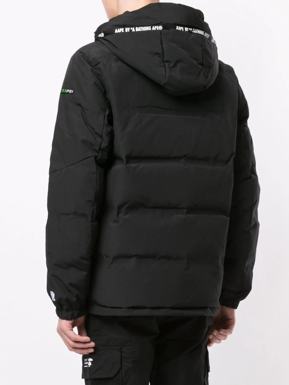 AAPE BY *A BATHING APE® logo print hooded padded jacket - Image 4