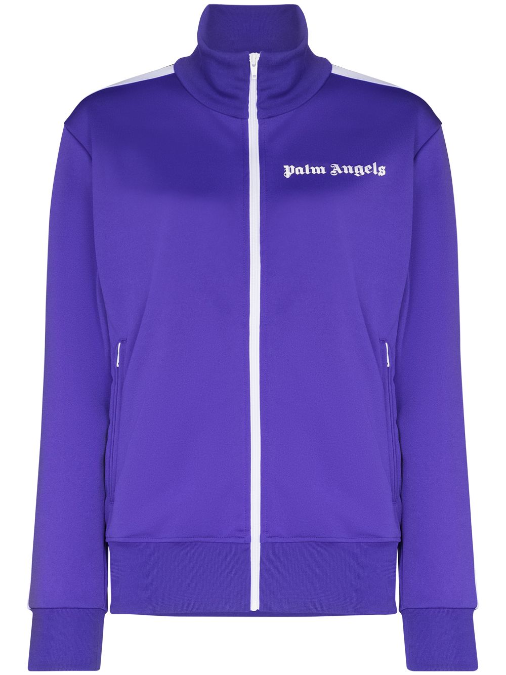 Palm Angels  logo-print zip-up track jacket
